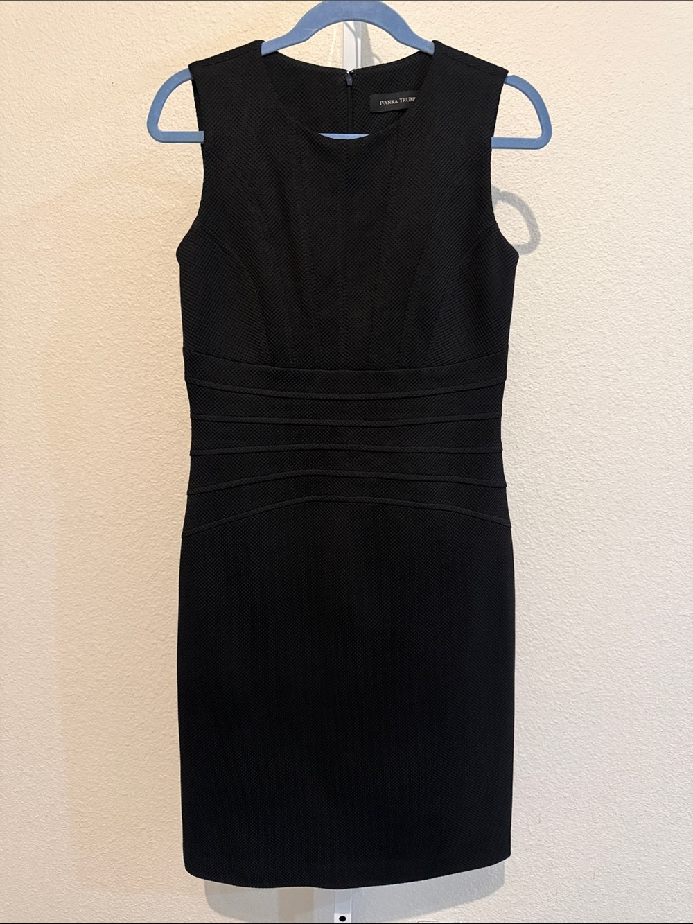 Ivanka Trump Black Sleeveless Midi Sheath Dress